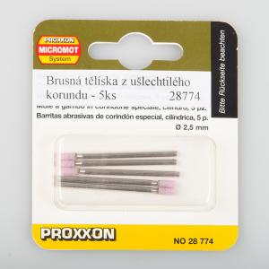 Proxxon - stopkové brousky korundové - válec 2,5 mm  5 ks